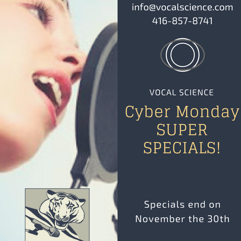 Vocal Science Ads - Cyber Monday Specials - End Date, Nov 30th