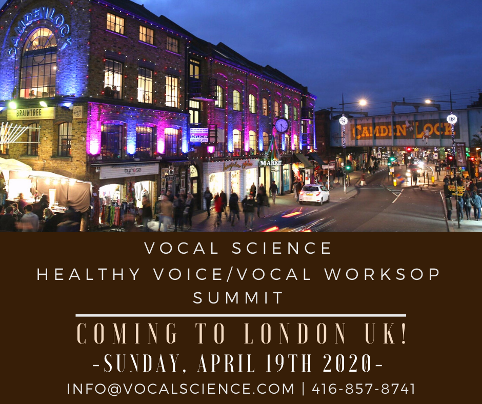 Vocal Science Vocal Workshop - London, 2020 - UK