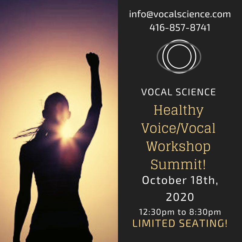 Vocal Workshops -  October 18th 2020